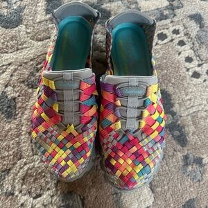 Skechers Multicolor Woven Flats